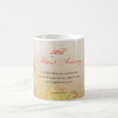 50. Hochzeitstag, Lord Bless & Behalt Kaffeetasse (Mittel)