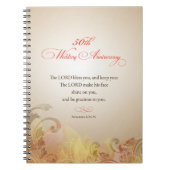 50. Hochzeitstag, Lord Bless & Behalt Notizblock (Vorderseite)
