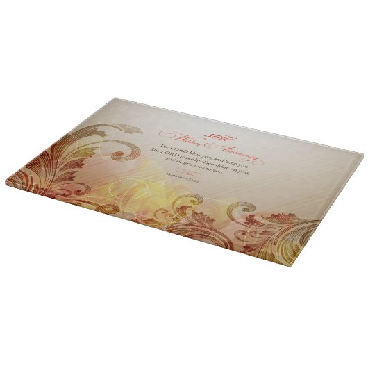 50. Hochzeitstag, Lord Bless & Behalt Schneidebrett (Ecke)