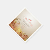 50. Hochzeitstag, Lord Bless & Behalt Serviette (Ecke)