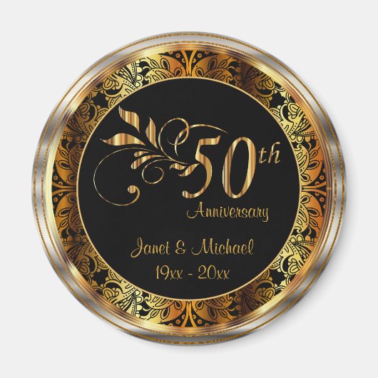 50. Hochzeitstag Magnet (Vorne)