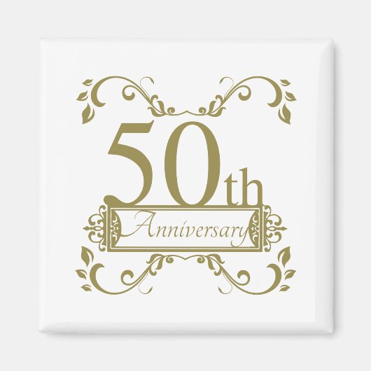 50. Hochzeitstag Magnet (Vorne)