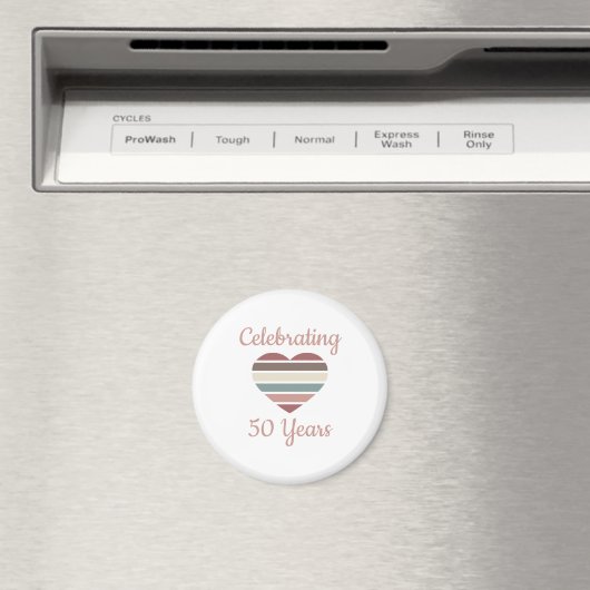 50. Hochzeitstag Magnet (In Situ (Geschirrspüler))