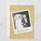 50. Hochzeitstag mit Foto auf einer Seite Einladung (Rückseite)