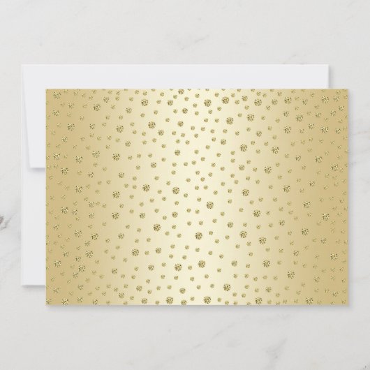 50. Hochzeitstag mit Foto - Gold Einladung (Rückseite)