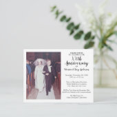 50. Hochzeitstag mit Vintagem Foto Postkarte (Stehend Vorderseite)