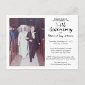 50. Hochzeitstag mit Vintagem Foto Postkarte (Vorderseite)