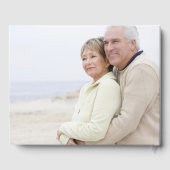 50. Hochzeitstag Moderne Vier-Foto-Collage Gästebuch (Rückseite)