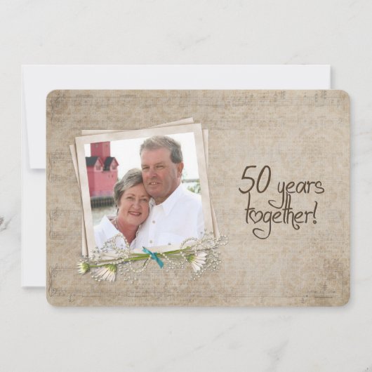 50. Hochzeitstag Open House Einladung (Vorderseite)