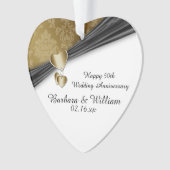 50. Hochzeitstag Ornament (Vorderseite)