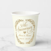 50. Hochzeitstag Pappbecher (Vorderseite)