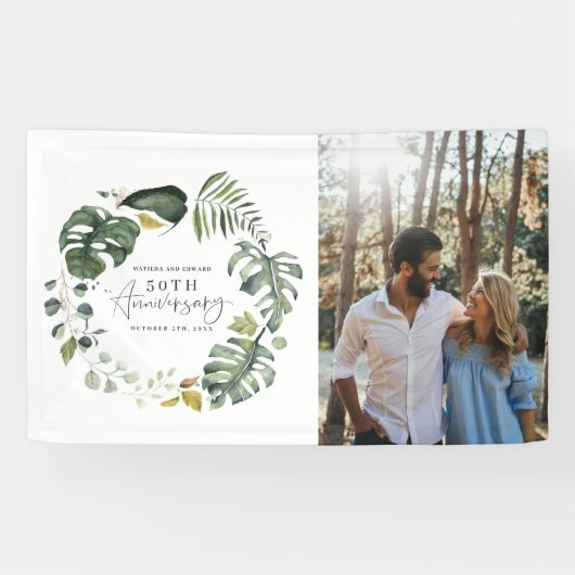 50. Hochzeitstag Party Banner (Horizontal)