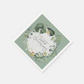 50. Hochzeitstag Party Serviette (Ecke)