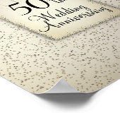 50. Hochzeitstag Poster (Ecke)