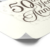 50. Hochzeitstag Poster (Ecke)