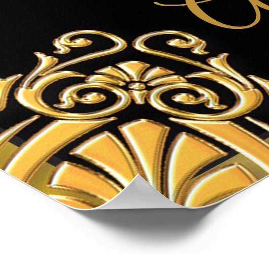 50. Hochzeitstag Poster (Ecke)