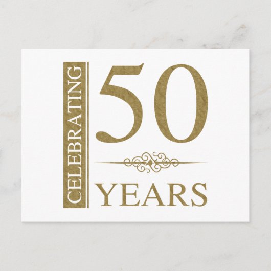 50. Hochzeitstag Postkarte (Vorderseite)