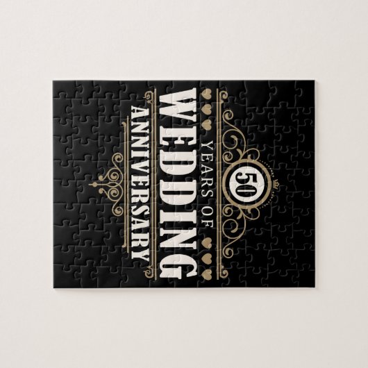 50. Hochzeitstag Puzzle (Horizontal)