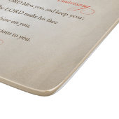 50. Hochzeitstag, Religious Lord Bless Schneidebrett (Ecke)