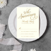 50. Hochzeitstag RSVP Karte