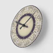 50. Hochzeitstag Runde Wanduhr (Winkel)