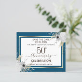 50. Hochzeitstag Save the Date (Stehend Vorderseite)