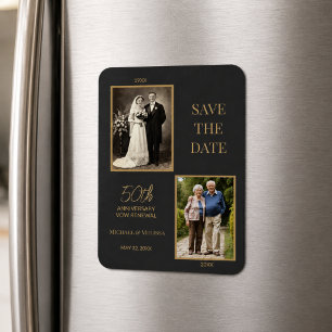 50. Hochzeitstag Save-the-Date Ehegelübde-Erneueru Magnet