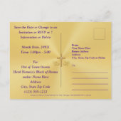 50. Hochzeitstag Save the Date PostCards Einladungspostkarte (Rückseite)