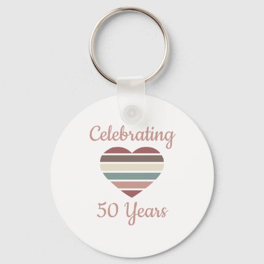 50. Hochzeitstag Schlüsselanhänger (Vorderseite)