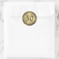 50. Hochzeitstag schwarze Spitze & Gold