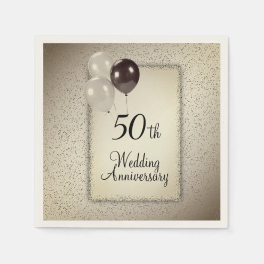 50. Hochzeitstag Serviette (Vorderseite)