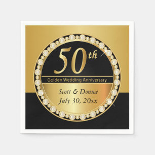 50. Hochzeitstag Serviette