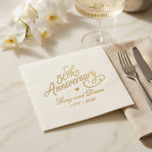 50. Hochzeitstag Servietten Mit Folie