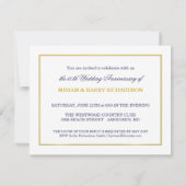 50. Hochzeitstag - Sonderaktion für Wirtschaft Einladung (Rückseite)