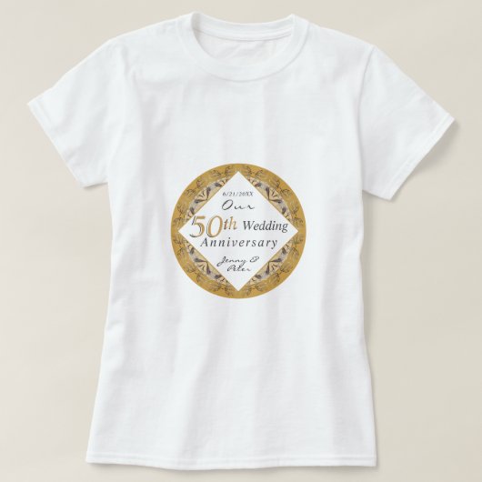 50. Hochzeitstag T-Shirt (Design vorne)