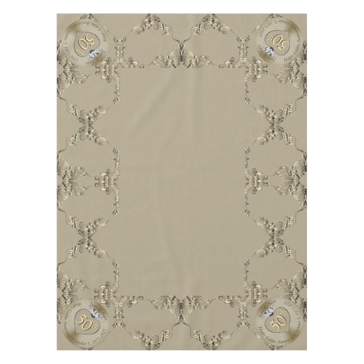 50. Hochzeitstag Tischdecke (Vorderseite)
