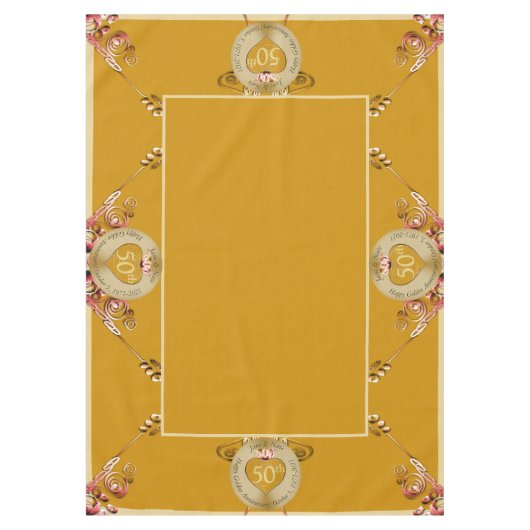 50. Hochzeitstag Tischdecke (Vorderseite)