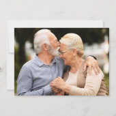 50. Hochzeitstag Überraschung Party 2 Fotos Einladung (Rückseite)