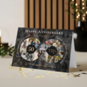 50. Hochzeitstag Unendlichkeit Foto Collage Karte