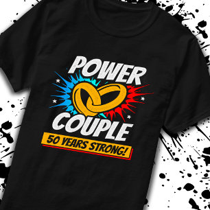 50. Hochzeitstag Verheiratete Paare 50 Jahre Stark T-Shirt