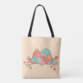 50. HochzeitstagLovebirds kundenspezifisch Tasche (Rückseite)