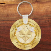 50. Hochzeitstipendiaten, Liebe Doves, Herz Schlüsselanhänger (Vorderseite)