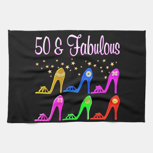 50 IHR ALTER NOCH LETTO QUEEN GESCHIRRTUCH (Horizontal)