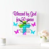 50 IHR ALTER PRAYER QUADRATISCHE WANDUHR (Zuhause)