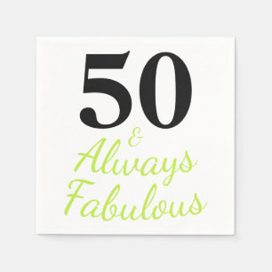 50 & immer fantastischer Geburtstag Serviette