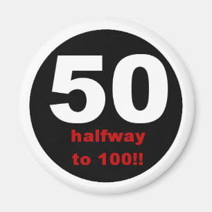 50 in der Mitte bis 100 Magnet