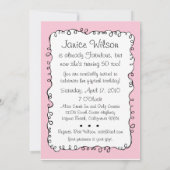 50 individuelle Einladungen zum Geburtstag (Rückseite)