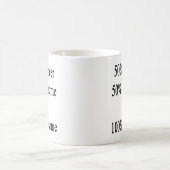 50 Ingenieur 50 hübsch und 100 fantastisch Kaffeetasse (Mittel)