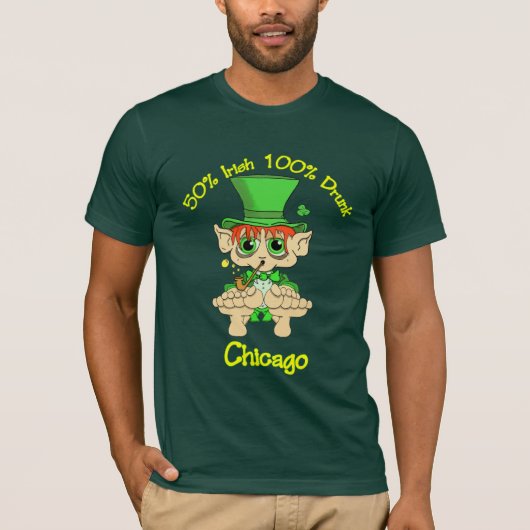 50% Iren 100% betrunkenes Chicago T-Shirt (Vorderseite)