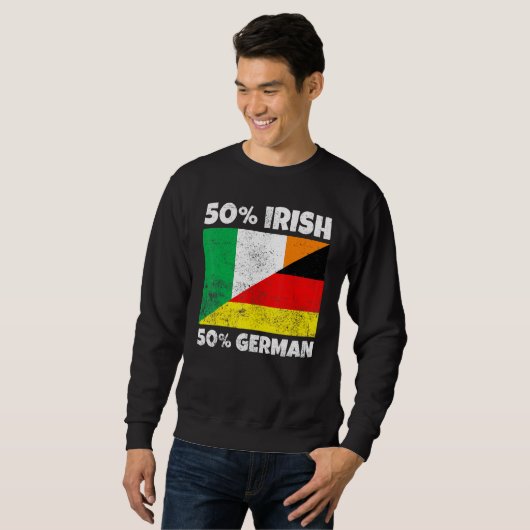 50 irisch 50 deutsch-irisch sweatshirt (Vorne ganz)
